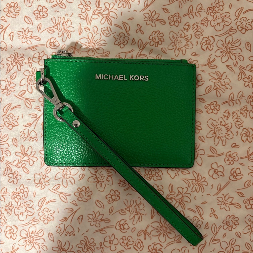 Michael Kors Emerald Green Wristlet